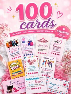 100 Thank You Cards